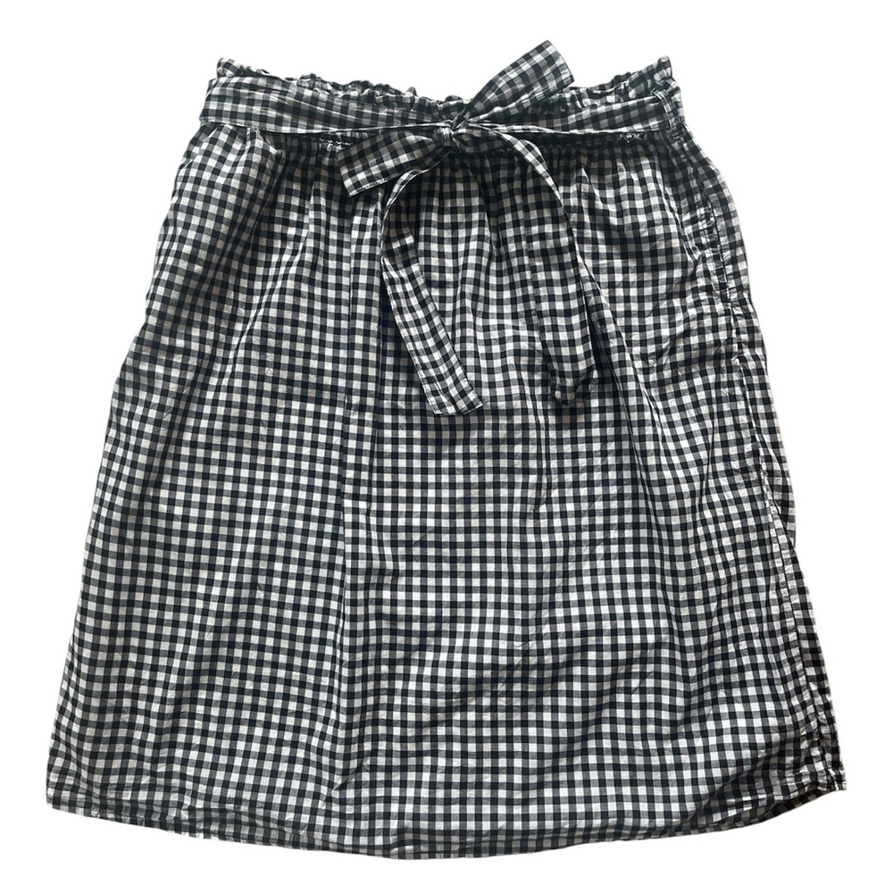 Black and White Gingham Skirt